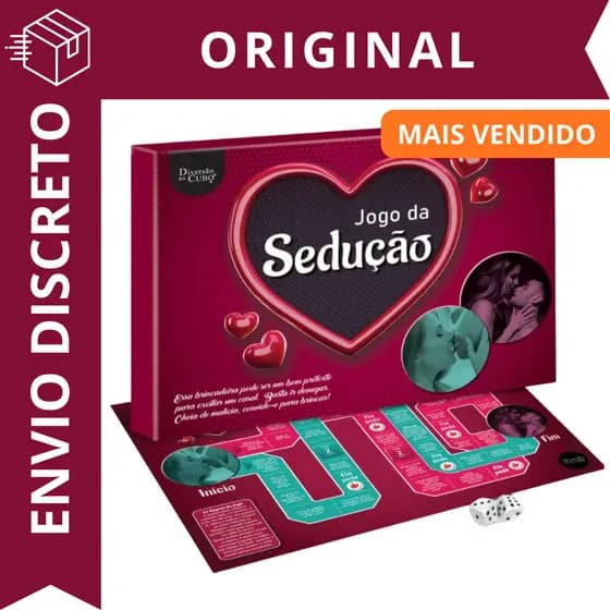 Jogo De Tabuleiro Jogo Da Sedução Casal Diversão Ao Cubo