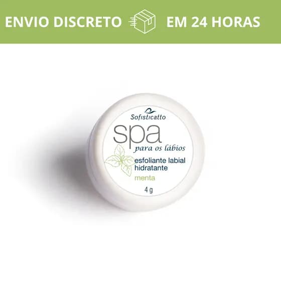 Esfoliante Labial Hidratante e Esfoliante Menta 4g Sofisticatto | Spa para os Lábios