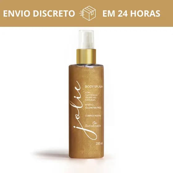 Body Splash Jolie Glow Imediato corpo e rosto 200Ml Sofisticatto Perfume, Brilho e Sofisticação