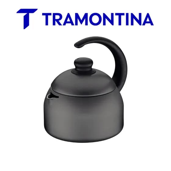 Chaleira Tramontina Paris em Alumínio com Revestimento Antiaderente Starflon Max Grafite 1,9 L