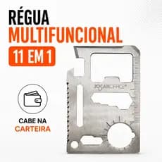 Régua Multifuncional 11 Em 1 Cartão Ferramenta Jocar Office