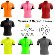 Camisa Ciclismo Unissex BeFast Elite I9 Varias Cores Bolsos Proteção UV DryFit MTB/SPEED