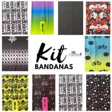 Kit  2 (duas) Bandanas de Ciclismo e Running BeFast Unissex Vários Modelos e Cores Moto MTB Conforto