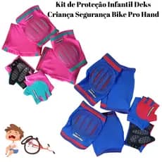 Kit De Proteção Infatil Deks Criança Segurança Bike Pro Hand