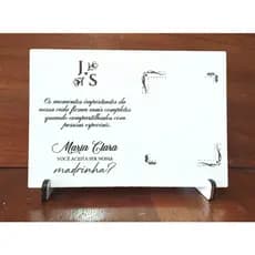 4 Mini Porta Retratos Personalizados para lembrança de Padrinhos de Casamento - vários modelos
