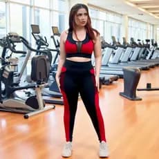 Conjunto Completo Fitness Feminino Suplex Top e Legging Ideal para Academia
