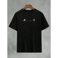 Camiseta Masculina Estampada Dinossauro Engraçado Unissex Algodão