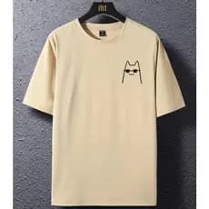 Camiseta Camisa Cat Basica Estampada Casual Algodão Malha 30.1