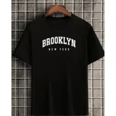 Camiseta Camisa Brooklyn Oversized Basica Streetwear Camisa T-Shirt Masculina Slim Promoção Algodão Varias Cores