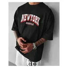 Camiseta Masculina New York Hustle Tumblr Camisa Premium Streetwear Algodão Super Promoção