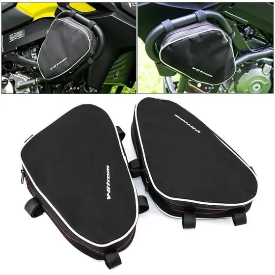 Para Suzuki V-Strom DL650 DL1000 Givi Kappa Barras De Choque De Estrutura De Motocicleta Colocação De Bolsas À Prova D'água