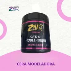 Cera Modeladora Zhang Hair 500g Alta Fixação Profissional Brilho Natural Para Todos os Tipos de Cabelo