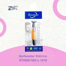 Barbeador Elétrico Profissional Átomo MO-L-1910 Sem Fio Corte Zero USB Display LCD Original🔥✂️