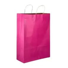 SACOLA KRAFT PAPEL COLORIDA 10 UNIDADES TAMANHO M BOLSA