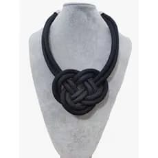 Colar Feminino Corda Fio Encerado Elegante Feminino Moderno Longo