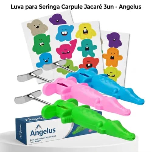 Luva para Seringa Carpule Jacare 3un - Angelus