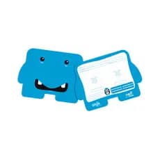 CARTELA RX 2 FUROS PAPEL ANGIE AZUL