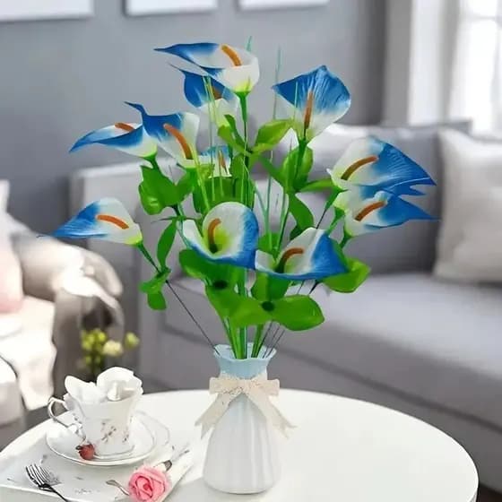 Buquê Flor Artificial Veludo Copo de Leite Flores Decoração Casamento, Arranjos, casa - YNH800897