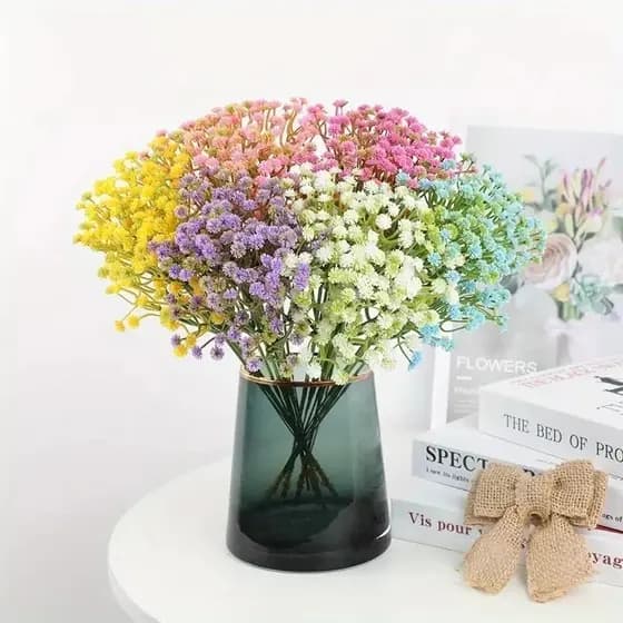 Flores Matinho Mosquitinho Gysophilia Artificial Floral Folhagem P/ Decoração Casamento, Arranjos-B35