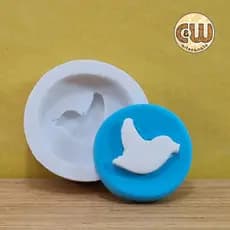 Molde Silicone Símbolo Twitter Confeitaria e Artesanato - Festa