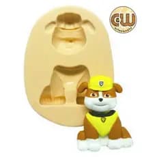 Molde Silicone Rubble Corpo Inteiro / Patrulha Canina Confeitaria e Artesanato - Festa