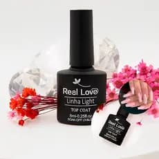 Top Coat Unha Alto Brilho Real Love Light 8 ML