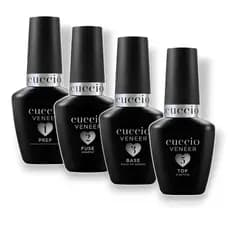 Kit Blindagem Cuccio Preparaçao Unha Gel Prep+fuse+base+top Coat 12 Ml 4 Itens