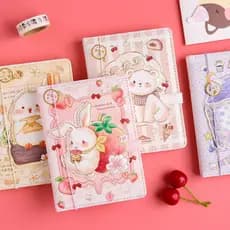Caderno Luxo Com Fecho Magnético Capa Puff - Sabores