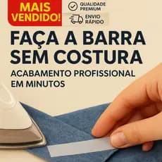 Fita Barra Fácil ® ORIGINAL - bainha Barra Calça Jeans Roupa Bainha cortina Ferro Passar tik tok