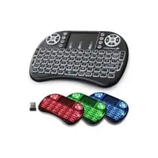 Mini Teclado Controle Usb Touchpad Smart Tv Pc Ps3- Iluminado