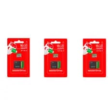 Kit com 3 unidades de cartão de memoria 16gb masterdrive usb 2.0 class 10