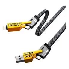 Cabo de carga turbo 4 em 1 Gold Pro CB-74 65w  USB Tipo C Iphone