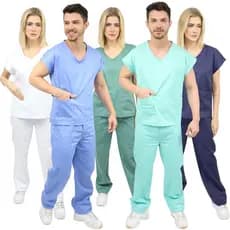 Pijama Cirúrgico em Algodão Brim