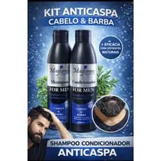 kit Cabelo E Barba Homens anticaspa e antiqueda maycreme!!!