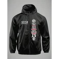 Blusa Corta Vento Impermeavel Forro Duplo Emblemas históricos Timão Bi Mundial Envio Rapido