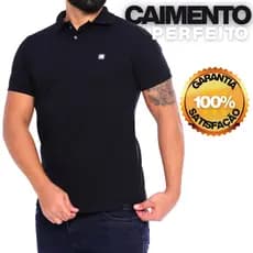 Camisa Gola Polo Masculino Streetwear Luxo Camiseta Polo Masculina Preta Lisa Texturizada Roxa Bege