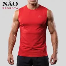 Camiseta Regata Masculina Academia Slim Camisetas Masculinas Estilosas Camisa Machão Roupa de Praia