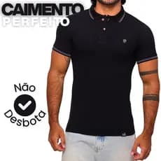 Camisa Gola Polo Masculino Luxo Preta Básica Piquet Premium Camiseta Polo Masculina Envio Imediato