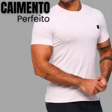 Camiseta Masculina Básica Gola Redonda Branca Malha Fria Lançamento Confortável Premium Exclusiva