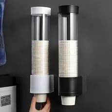 Dispenser Porta Copo Descartável 200ml Parede Automático