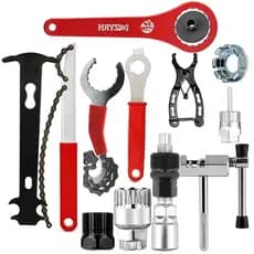 Kit 12 Chaves Movimento Central Ferramenta Extrator Pedivela Com Cabo Sacador Catraca K7 Raio Mtb