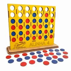 Jogo Alinha 4 Estratégia Divertida Brinquedo Educativo