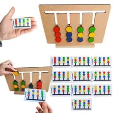 Jogo Sequência Formas E Cores Brinquedo Educativo Com 10 Cartas  Pedagógico Desafios Psicomotores