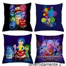 kit Capas de almofadas decoradas DIVERTIDAMENTE