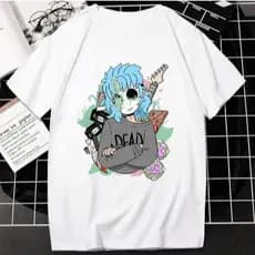 T-shirt Camiseta Camisa Estampa Videogame Sally Face Unissex Simples De Manga Curta Gola Redonda Algodão Envio Rapido
