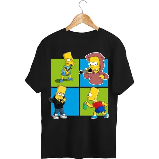 Camisa-Camiseta The Simpsons T-shirt Blusa unissex Bart 100% Algodão Envio Imediato