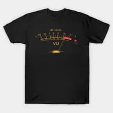 Camiseta Camisa T-shirt 30.1 Masculina Feminina Rock Volume VU Meter Vintage Audio Engineer Recording Studio Gear Head M