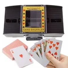 Embaralhador Automático Misturador Cartas Baralho Jogo Truco
