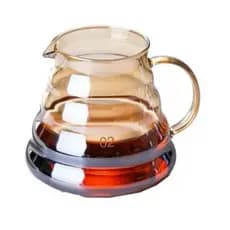 Jarra de Vidro 600ml Borossilicato Ambar para Café Chá
