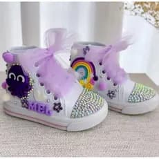 tênis personalizado infantil botinha tema bolofofo